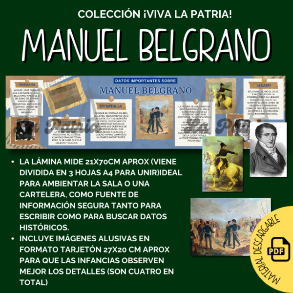 Manuel Belgrano - Infografía PDF - Colección ¡Viva La Patria!