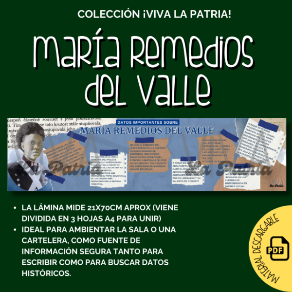 María Remedios del Valle - Infografía PDF - Colección ¡Viva La Patria!