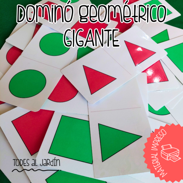 Dominó Geométrico Grande IMPRESO - Imagen 2