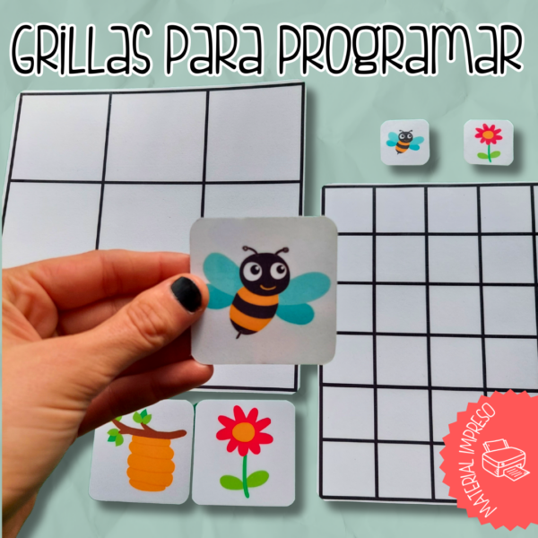 Grillas para Programación Desenchufada IMPRESAS x 10 unidades - Imagen 2