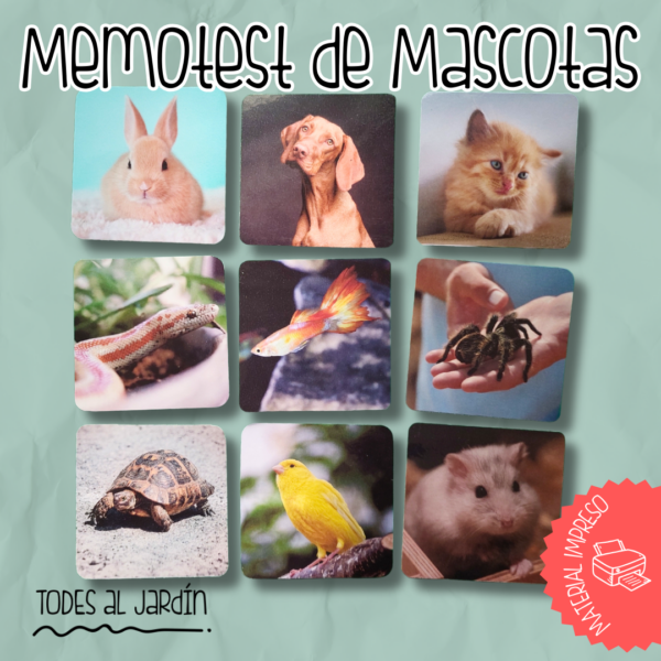 Memotest de Mascotas - IMPRESO - Imagen 2